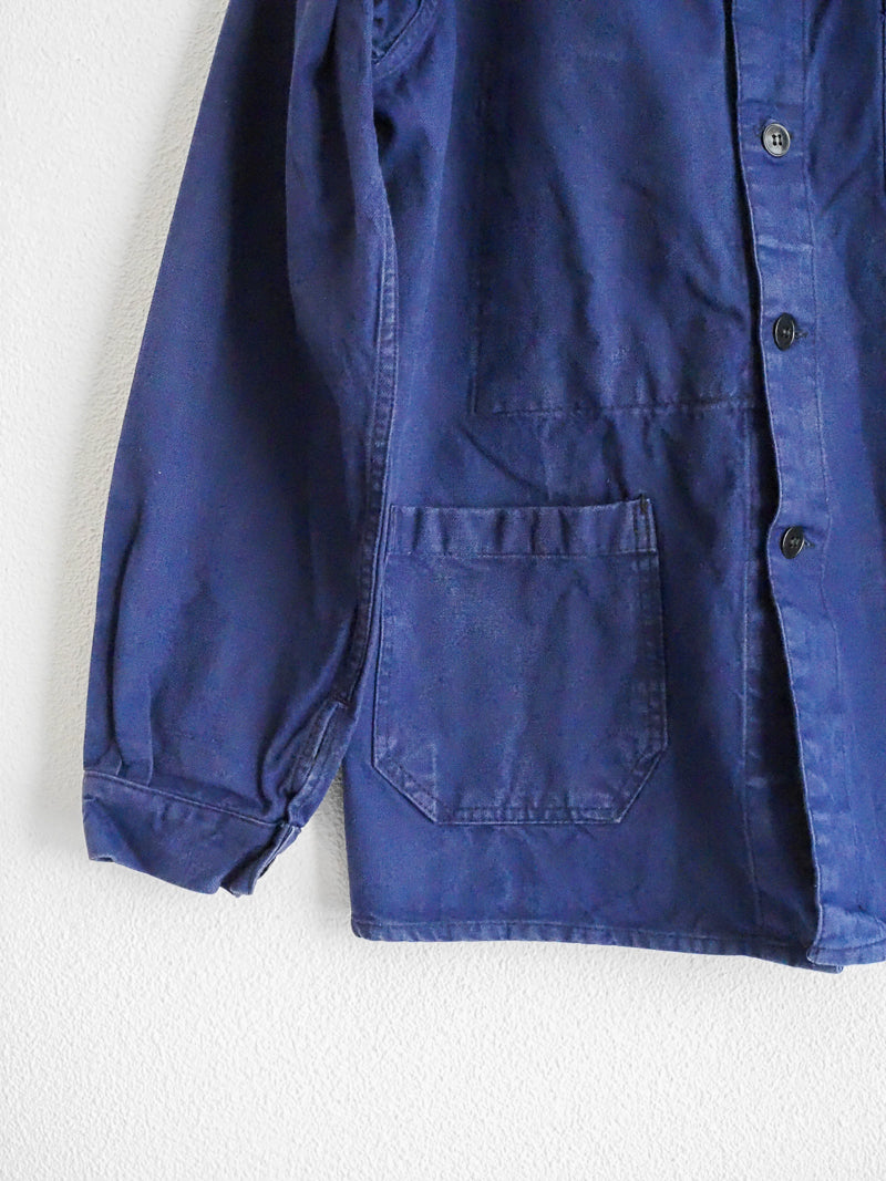 Veste de travail vintage – Étiquette “Grosse Cloche, Bordeaux” M/L