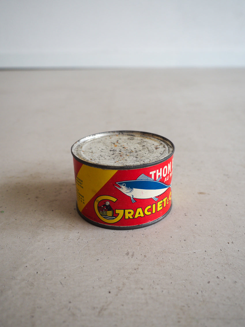 Boîte de thon conserve ancienne (vide)