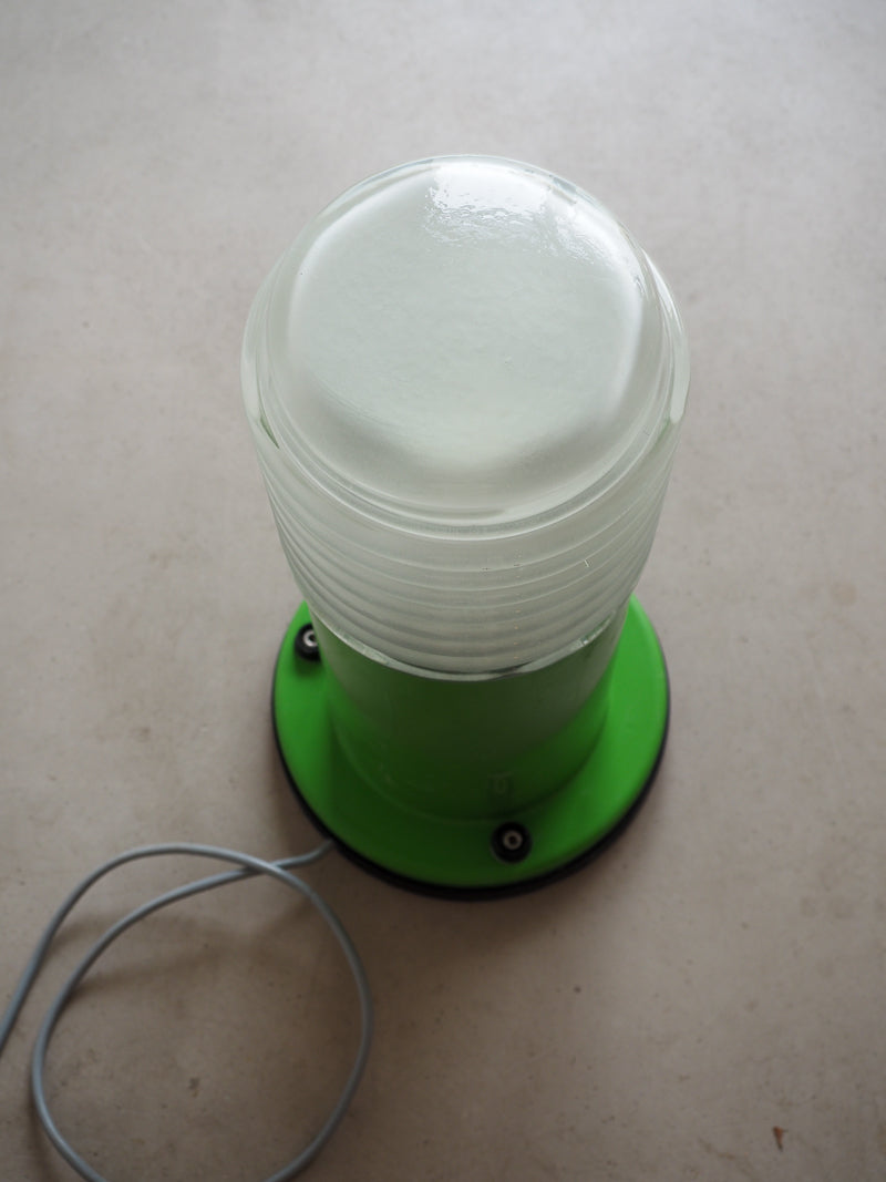 Grande lampe à poser plastique et verre
