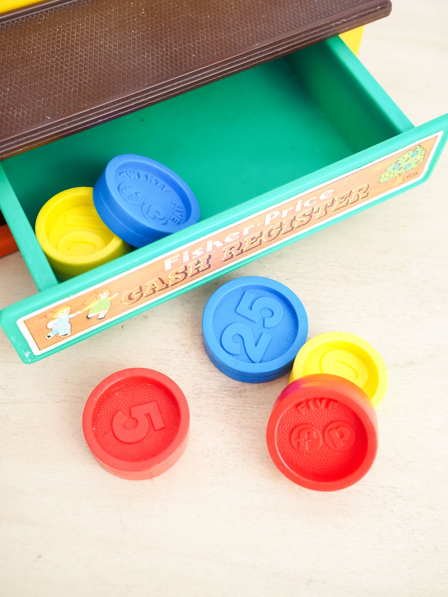 Caisse enregistreuse Fisher Price vintage - complète