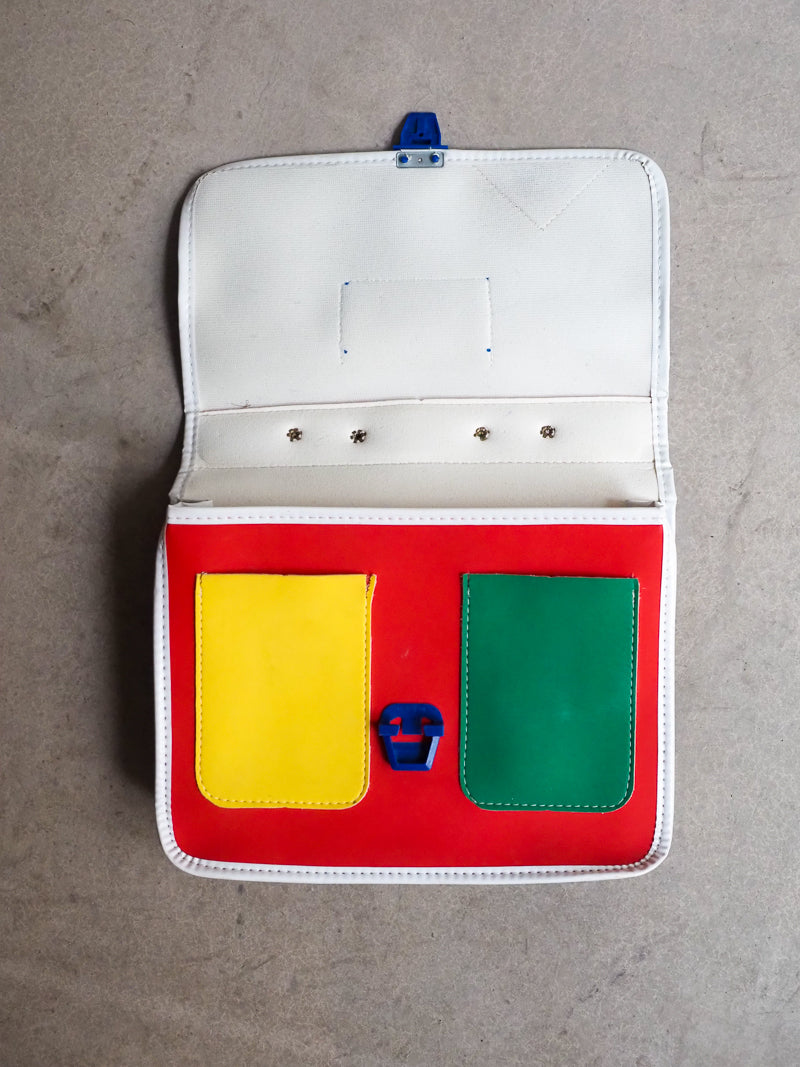 Petit cartable maternel vintage - couleurs