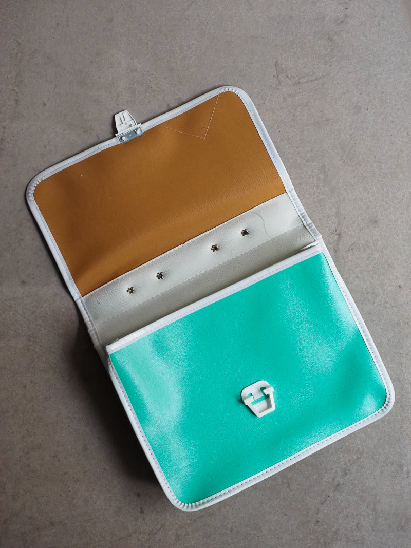 Petit cartable maternel vintage - écossais