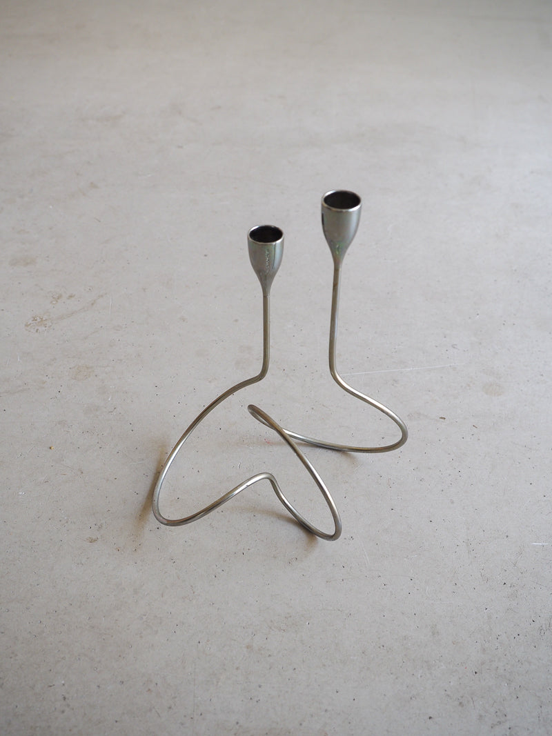 Bougeoir double Loop Black + Blum