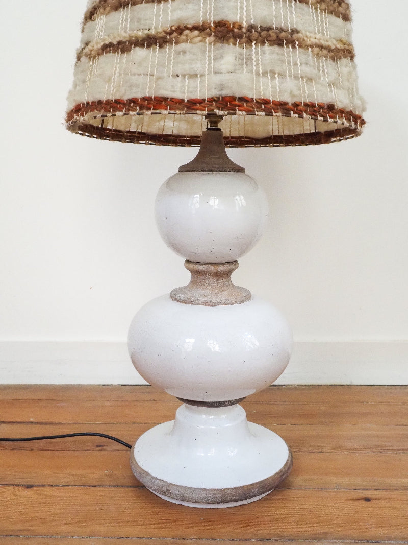 Grande Lampe à Poser – Céramique Italienne signée Ugo Zaccagnini