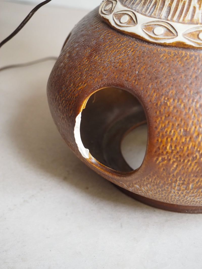 Grande lampe de sol en céramique – Bay west Germany