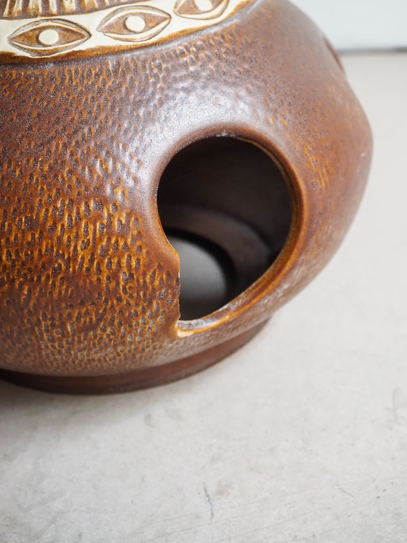 Grande lampe de sol en céramique – Bay west Germany