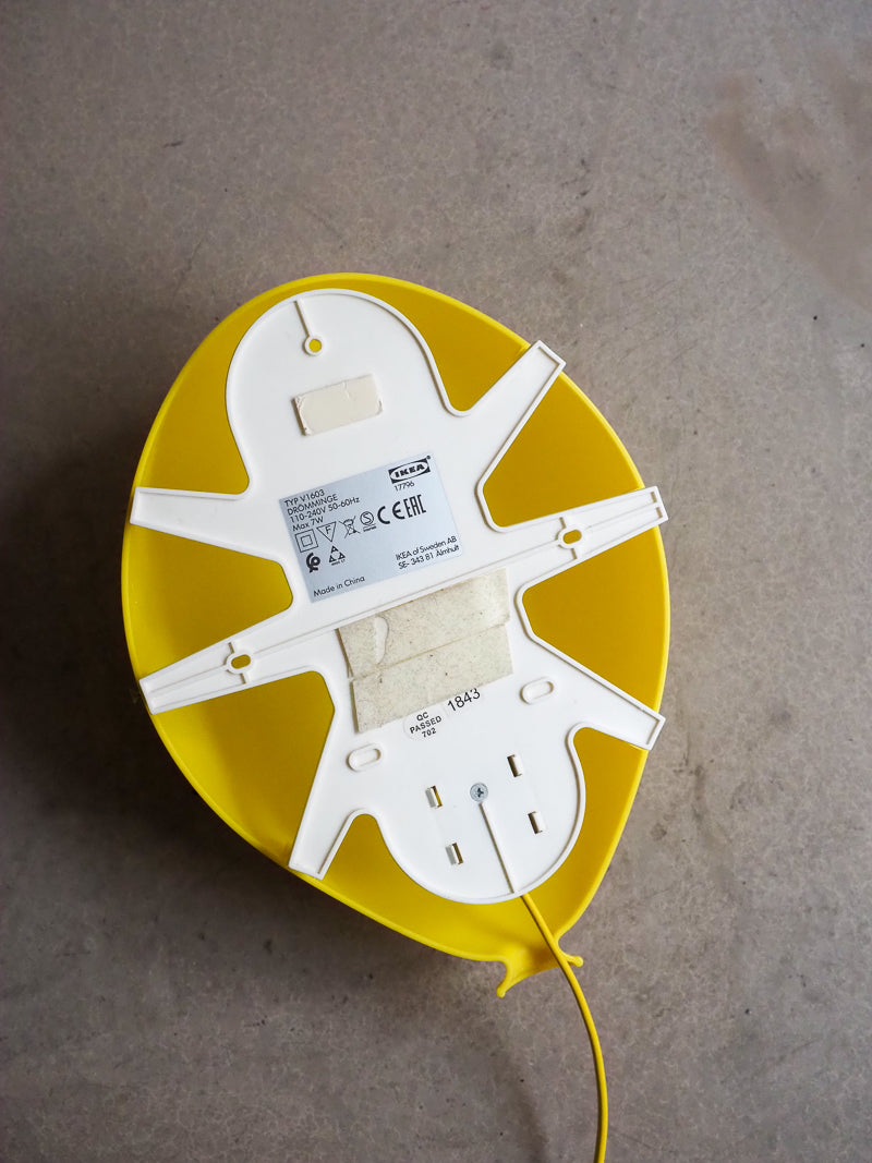 Applique murale IKEA vintage – Ballon jaune