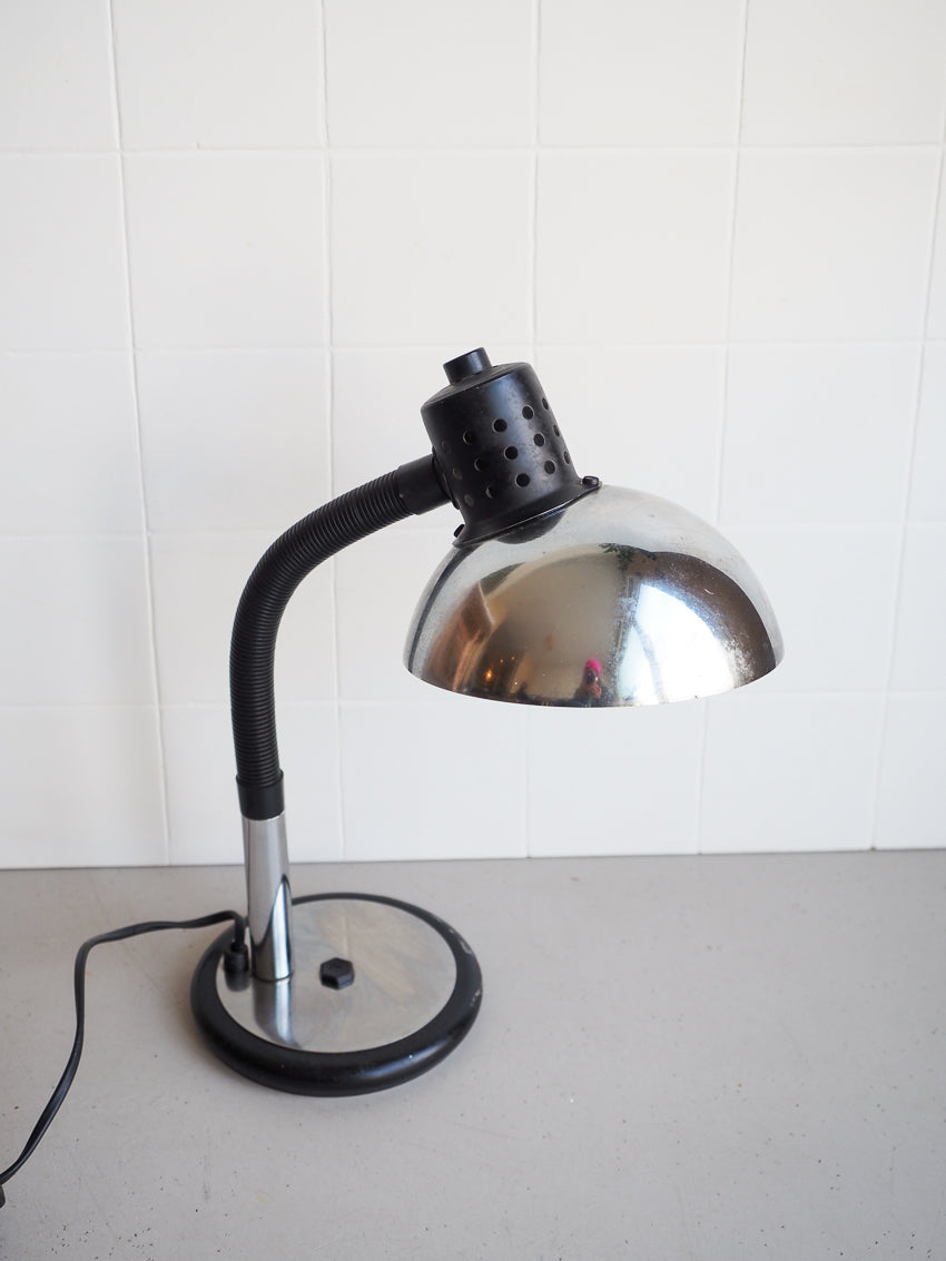 Lampe de bureau chromée Aluminor