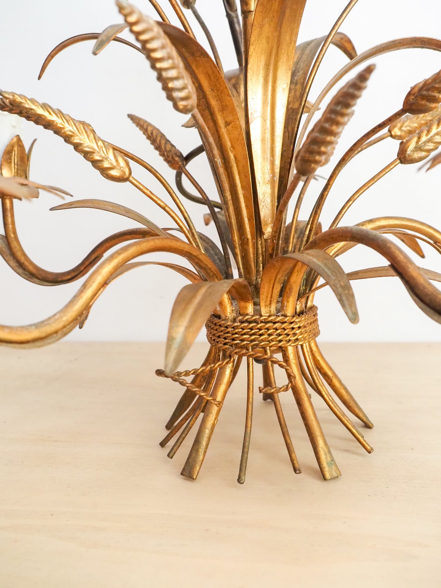 Lustre végétal épis de maïs - style Hans Kögl – Hollywood Regency