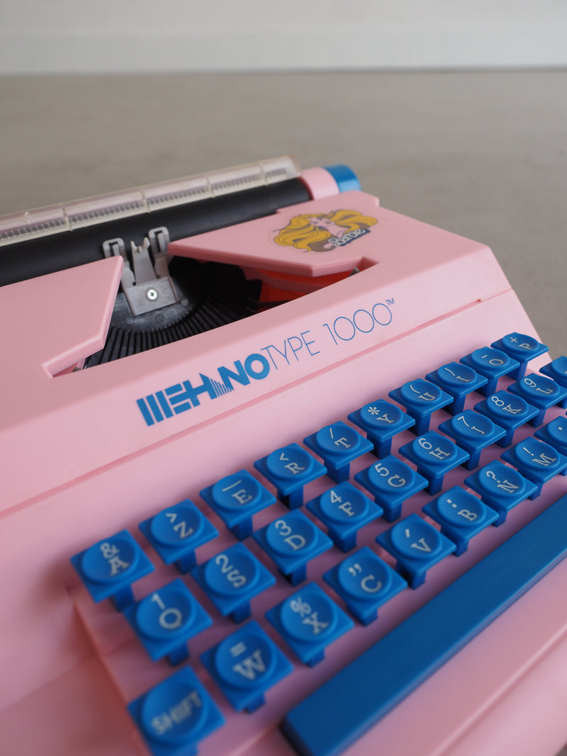 Machine à écrire Barbie vintage 1991 avec ruban neuf