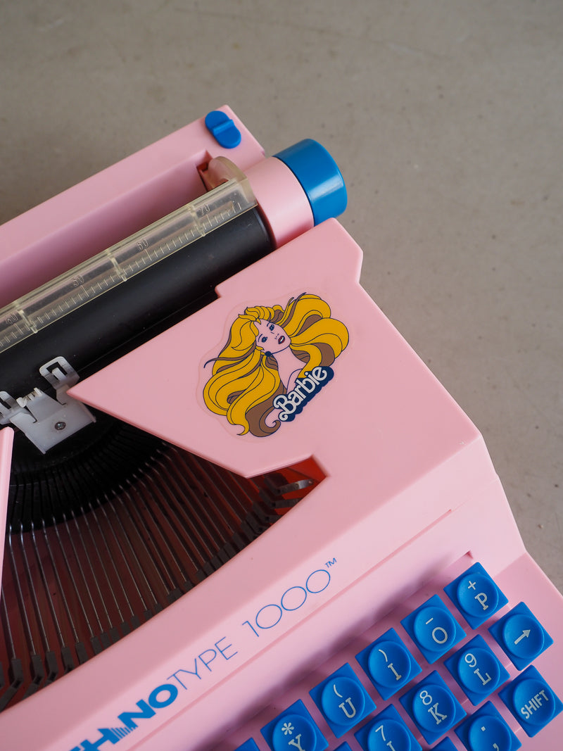Machine à écrire Barbie vintage 1991 avec ruban neuf