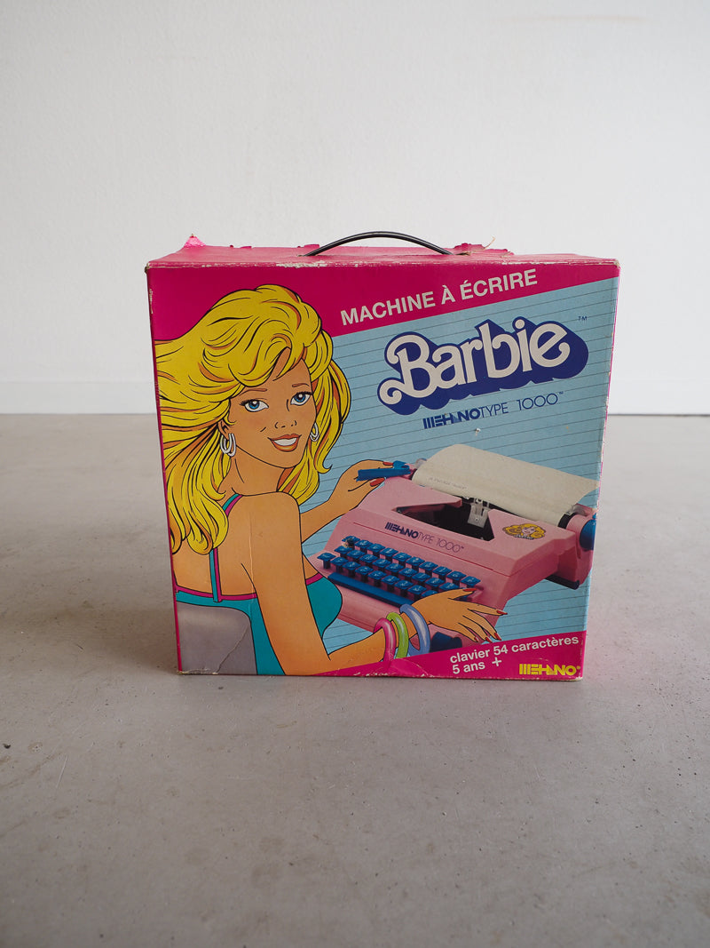 Machine à écrire Barbie vintage 1991 avec ruban neuf