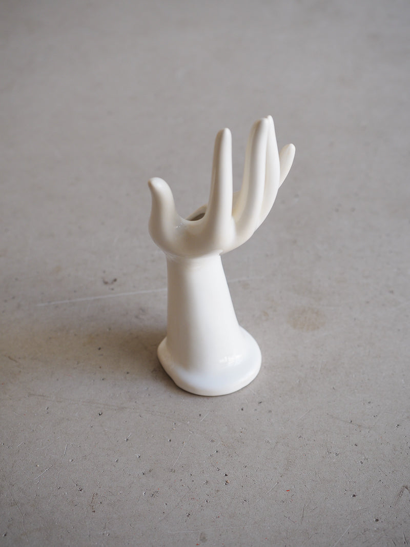Main en porcelaine - soliflore / porte-bijoux