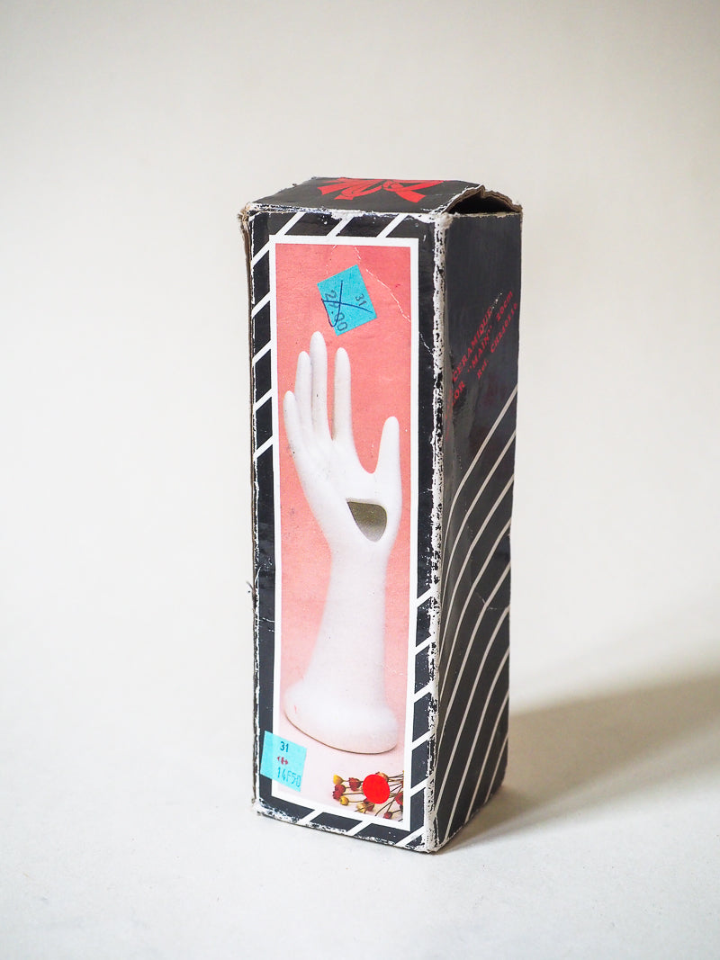 Main en porcelaine blanc - soliflore / porte-bijoux