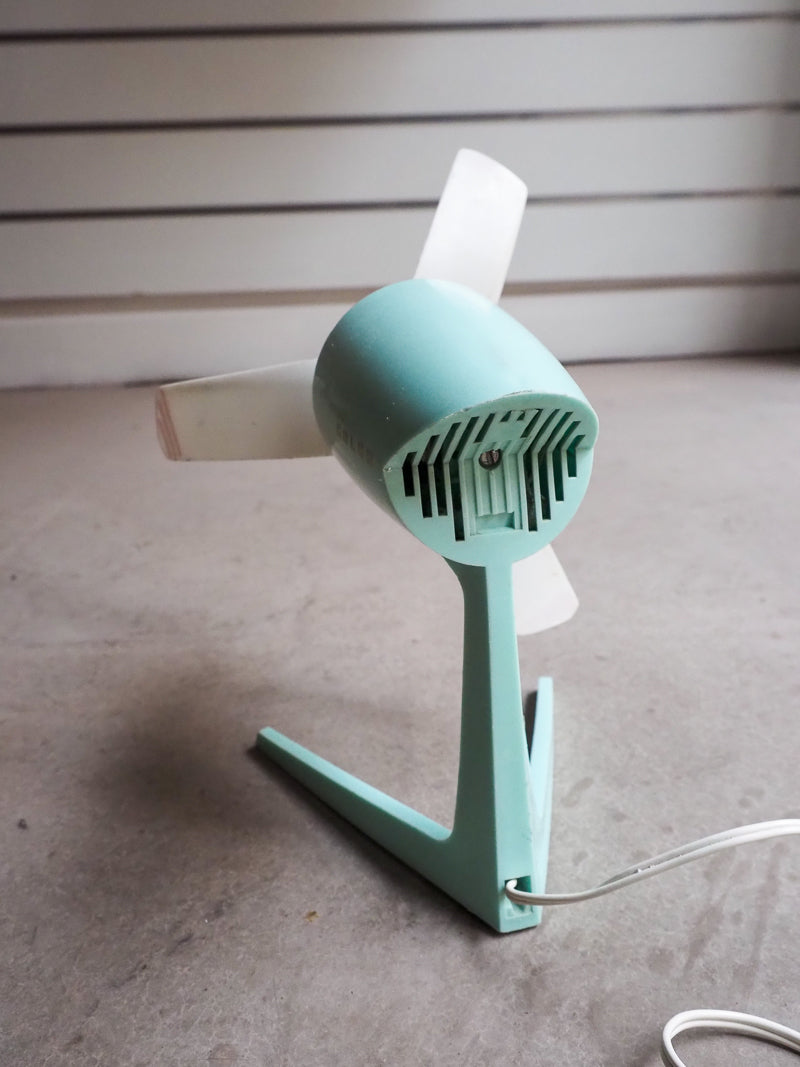 Petit ventilateur vintage – Calor – Vert d’eau / Mint