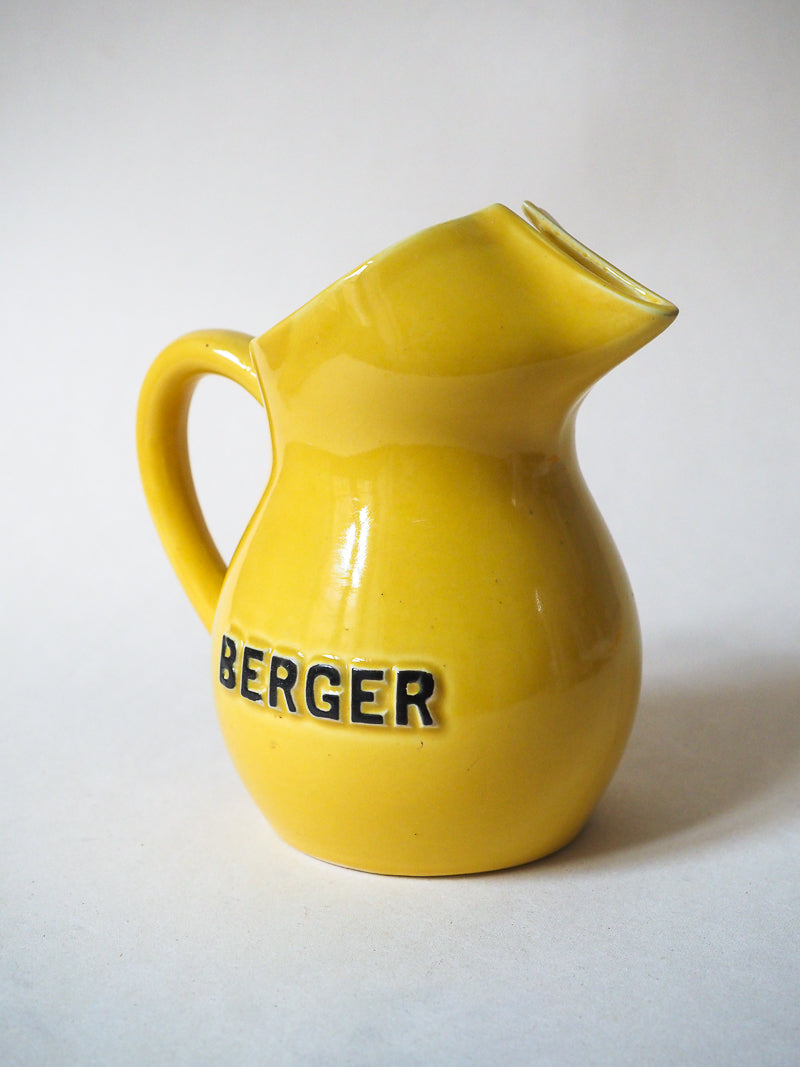 Pichet jaune Berger céramique vintage