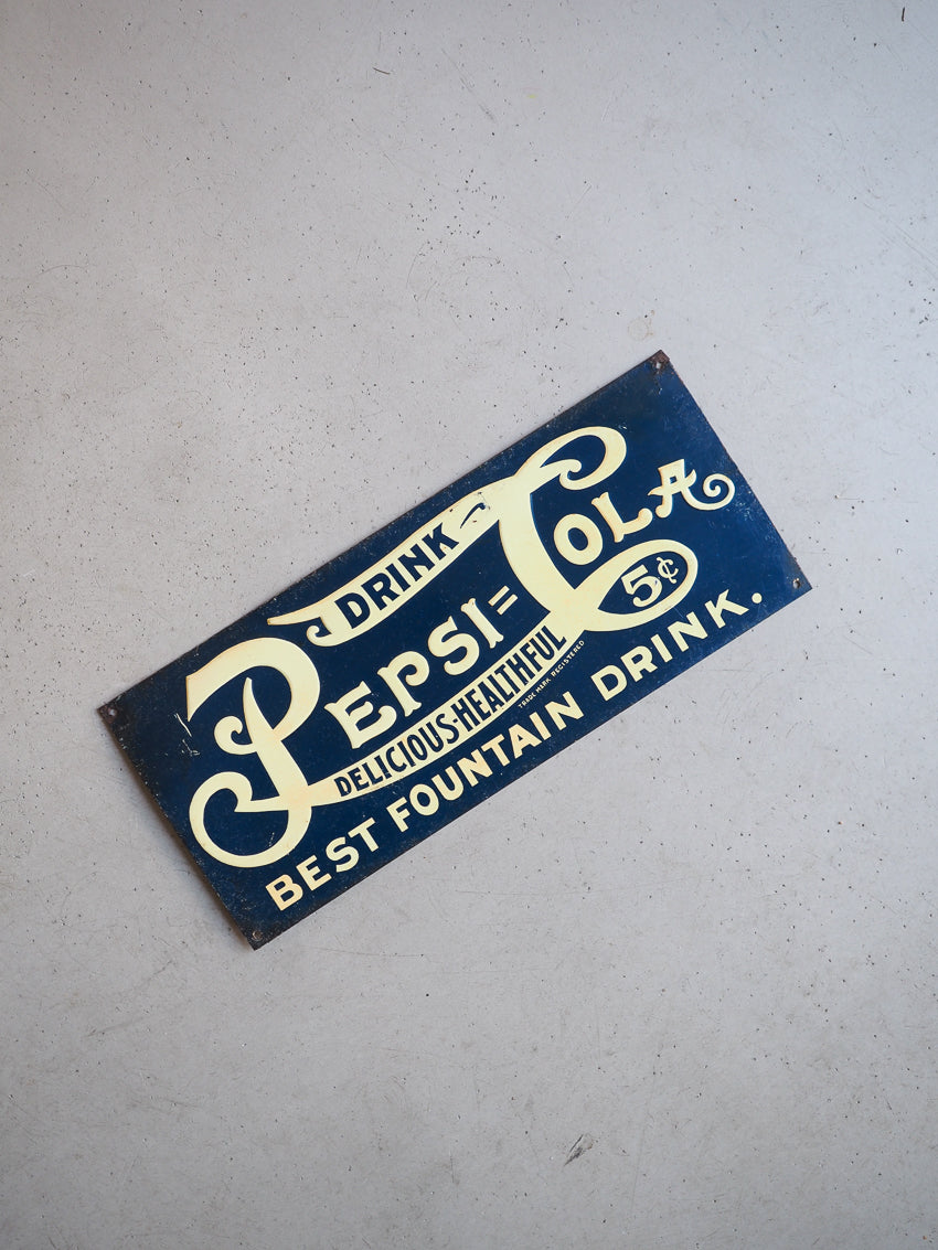 Plaque en tôle Pepsi Cola