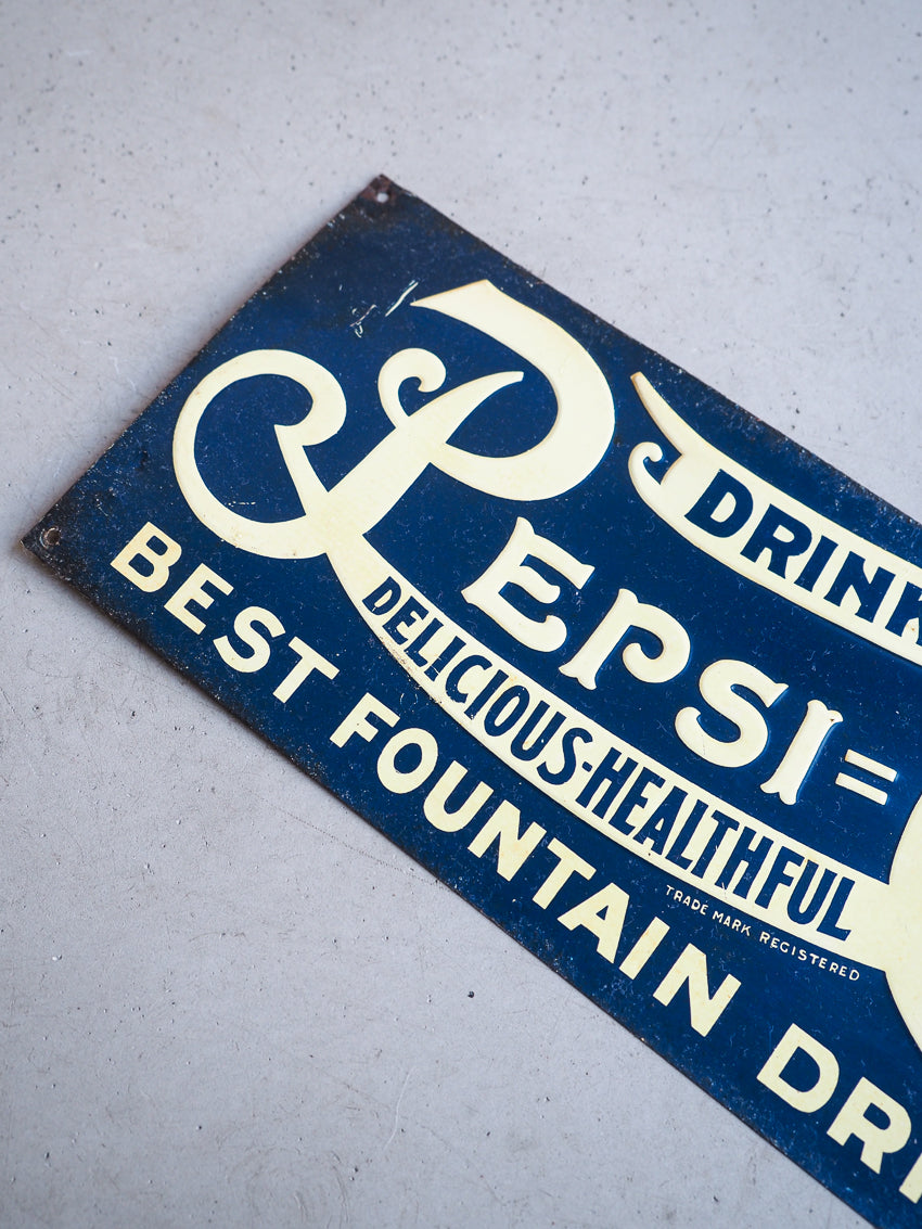Plaque en tôle Pepsi Cola