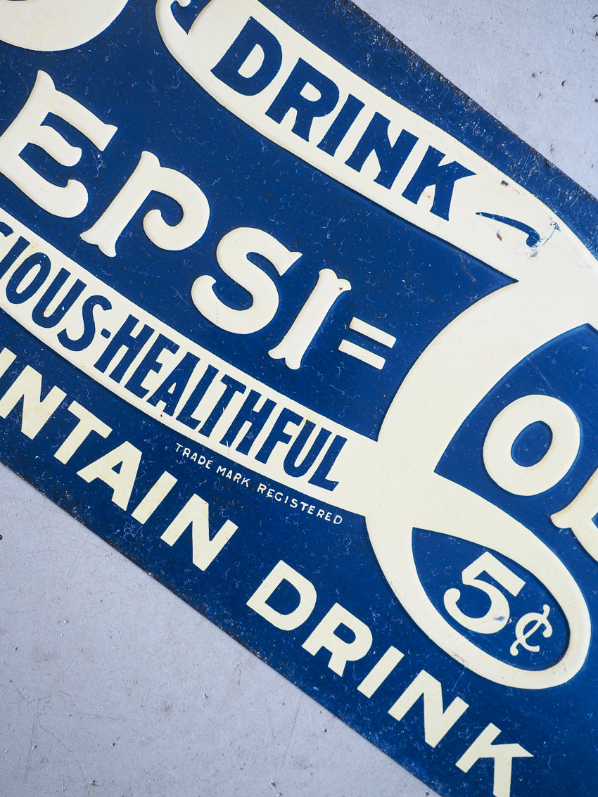 Plaque en tôle Pepsi Cola