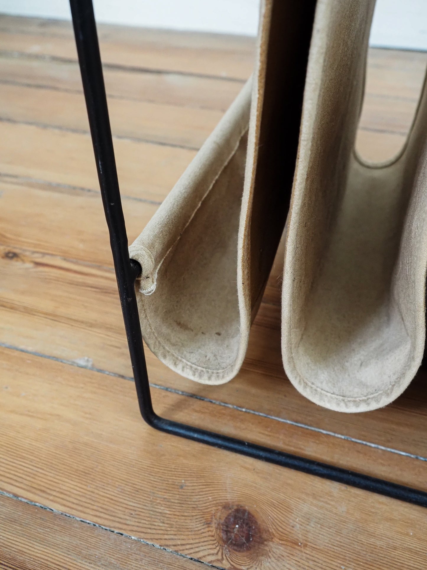 Porte-revues en métal et toile épaisse – 5 compartiments