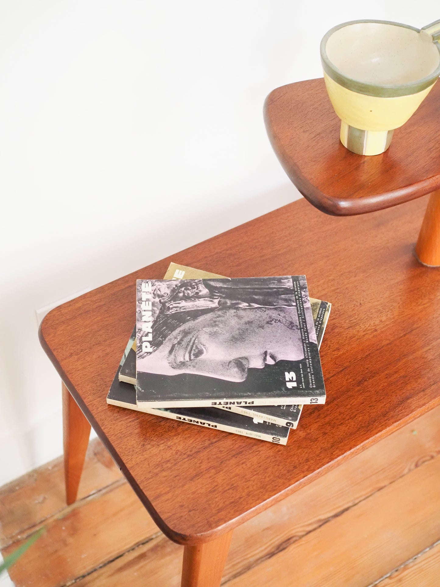 Porte-plante vintage en Teck scandinave