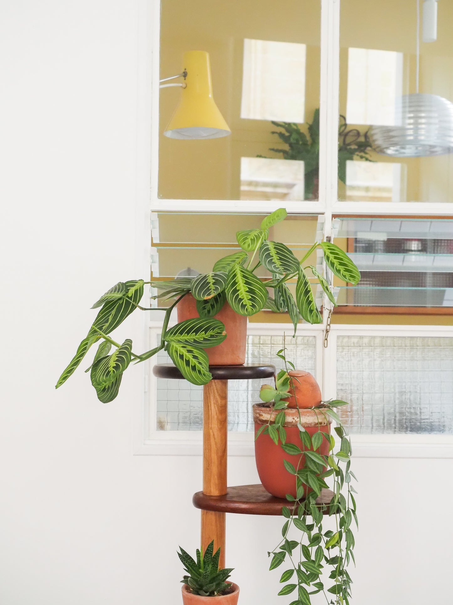 Porte-plante vintage en Teck scandinave