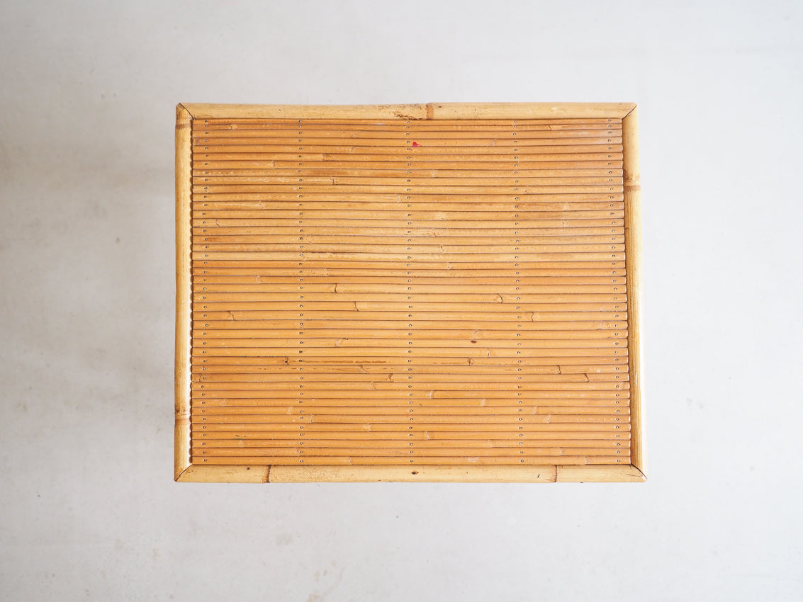 Table basse ou d'appoint en rotin