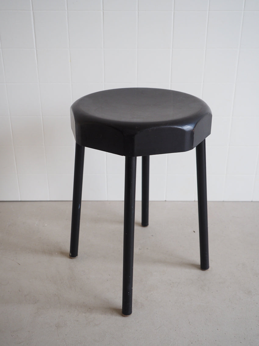 Paire tabourets Vynco Lux vintage en forme de capsule