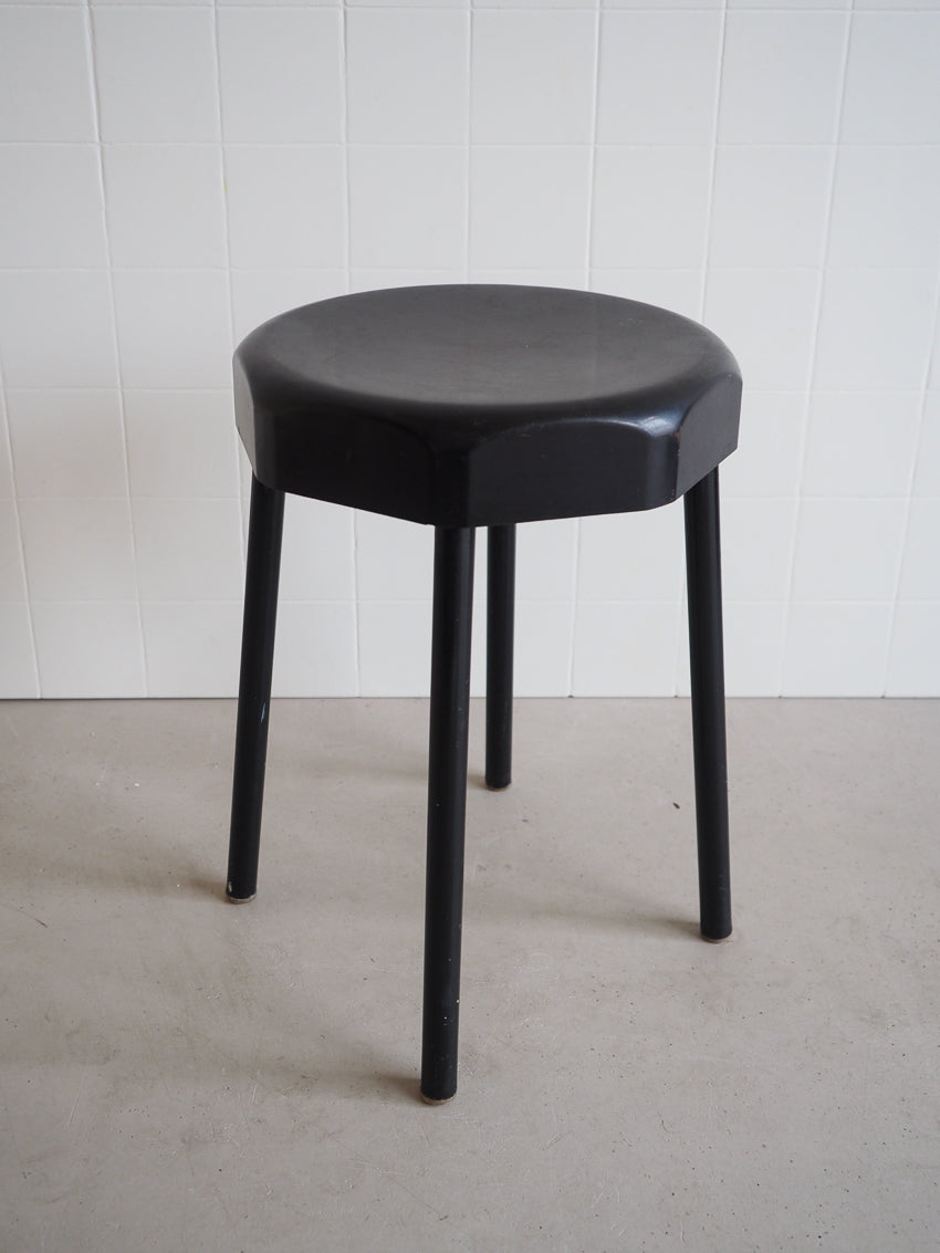 Paire tabourets Vynco Lux vintage en forme de capsule