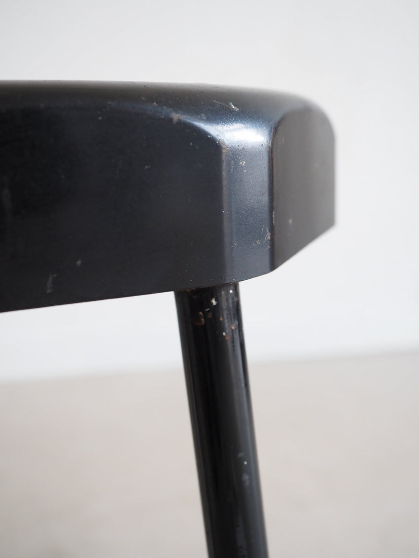 Paire tabourets Vynco Lux vintage en forme de capsule