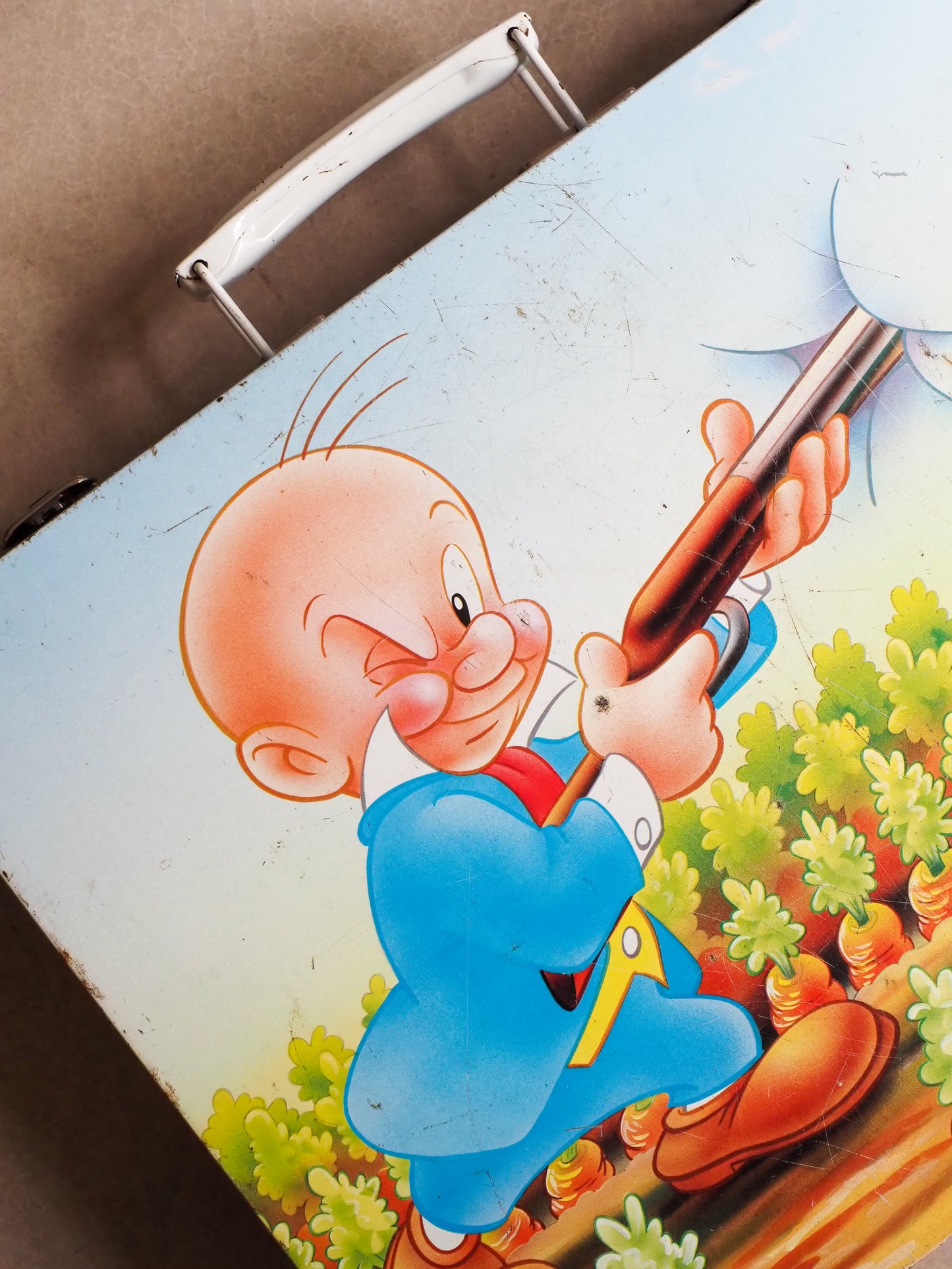 Valise en métal vintage Bugs Bunny
