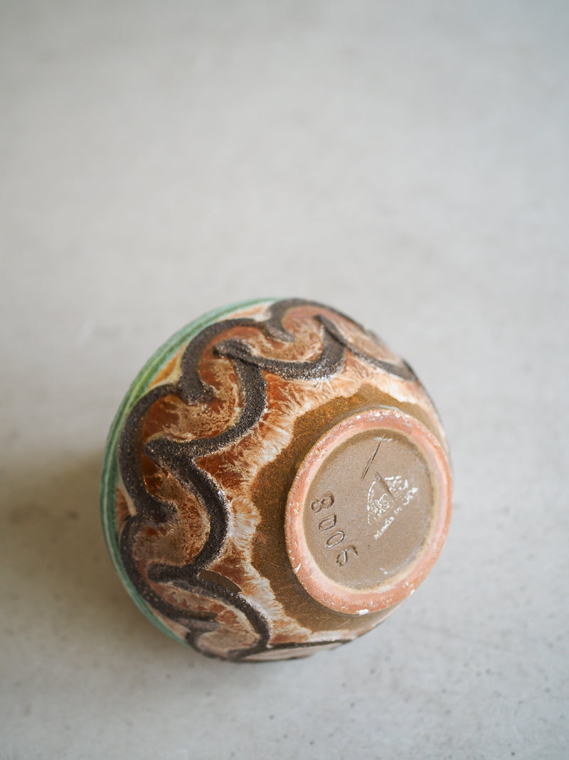Céramique vintage vase lave West Germany - STREHLA