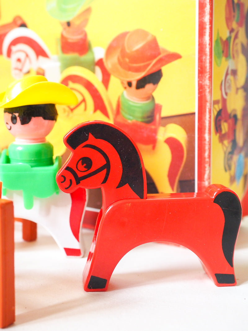 Les Minitou Set les cows-boys complet avec boîte - Educalux