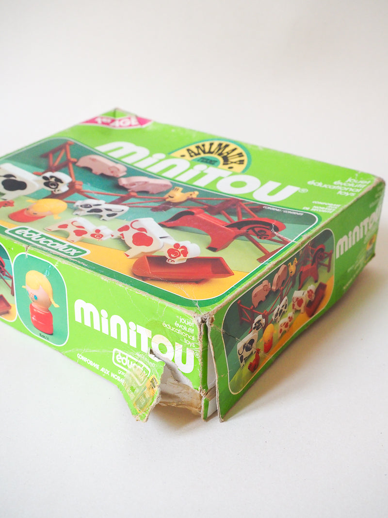 Les Minitou la ferme- set complet avec boîte - Educalux