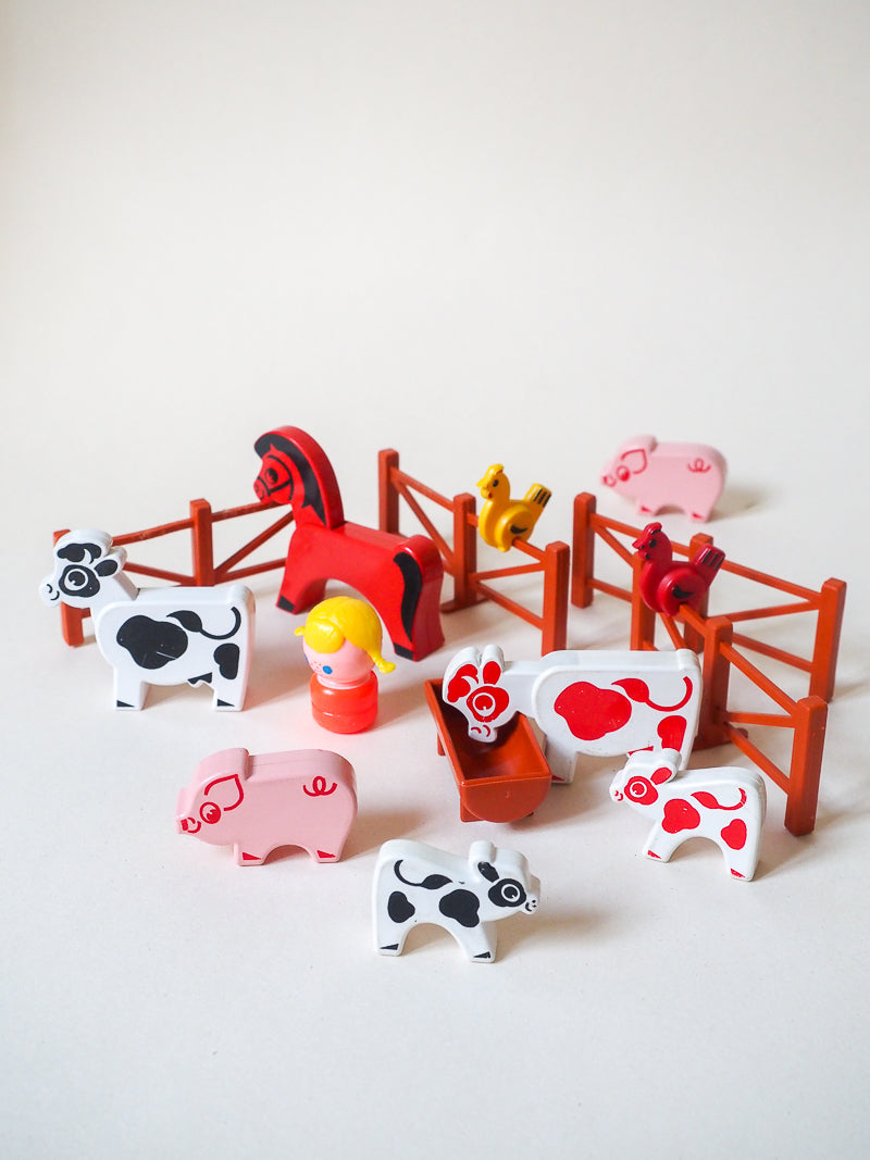Les Minitou la ferme- set complet avec boîte - Educalux