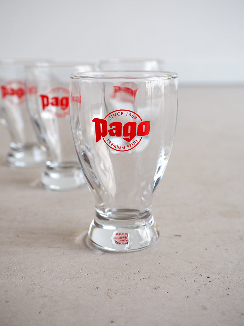 6 verres Pago neufs vintage