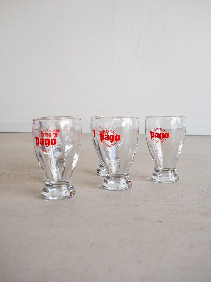 6 verres Pago neufs vintage