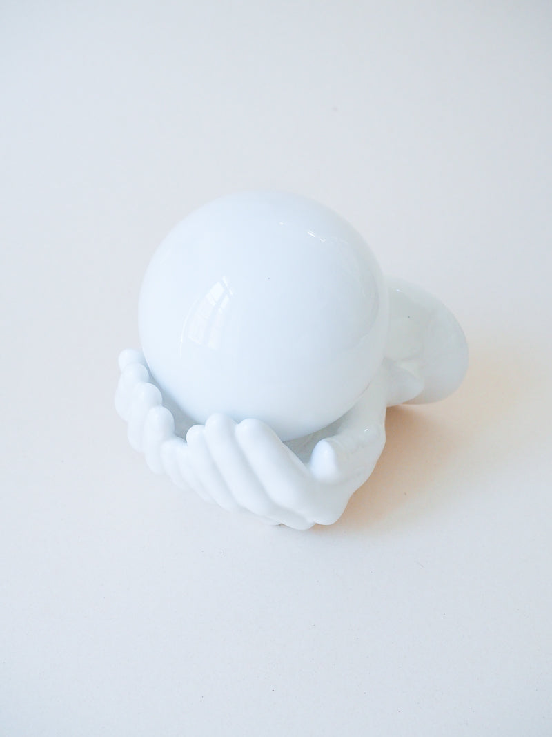 🤍 Applique murale vintage en mains céramique blanche