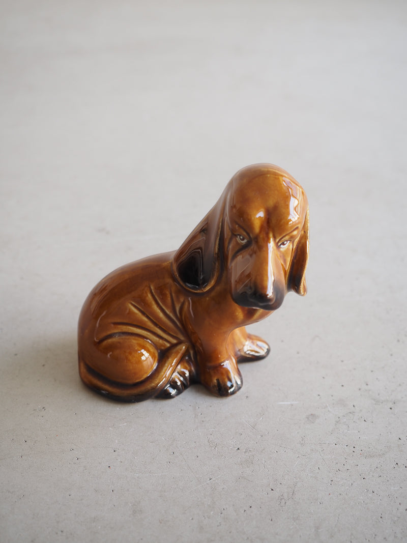 Chien en céramique made in Brazil vintage