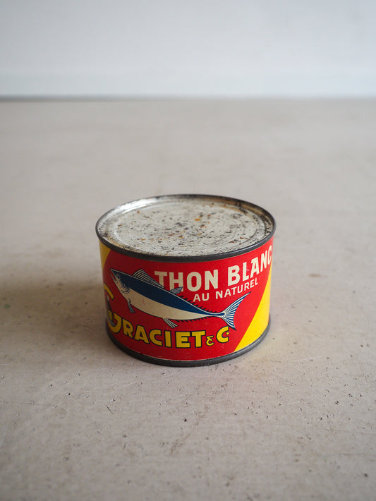 Boîte de thon conserve ancienne (vide)