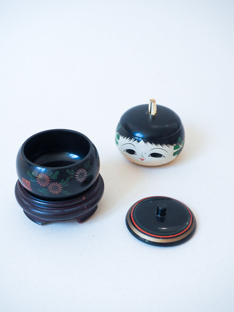 🎎 Boîtes poupée Kokeshi vintage – Made in Japan