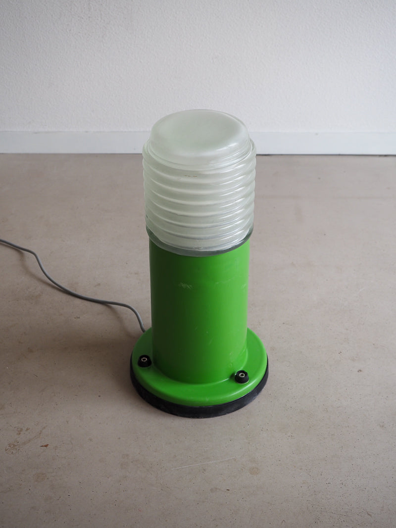 Grande lampe à poser plastique et verre