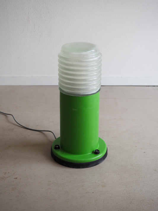 Grande lampe à poser plastique et verre