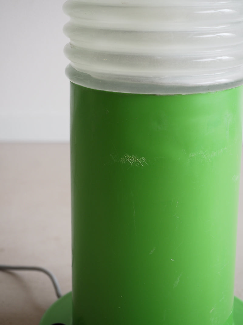 Grande lampe à poser plastique et verre