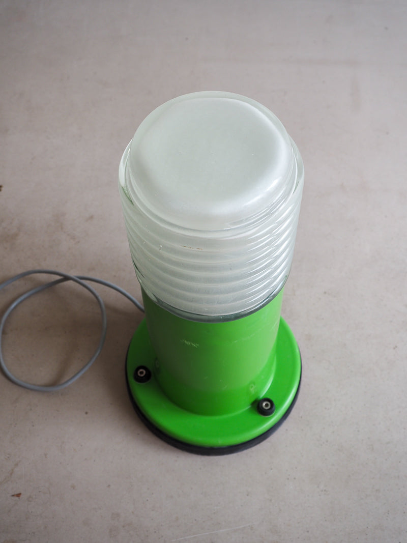 Grande lampe à poser plastique et verre