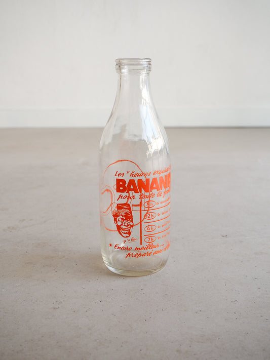 Bouteille de lait Banania ancienne