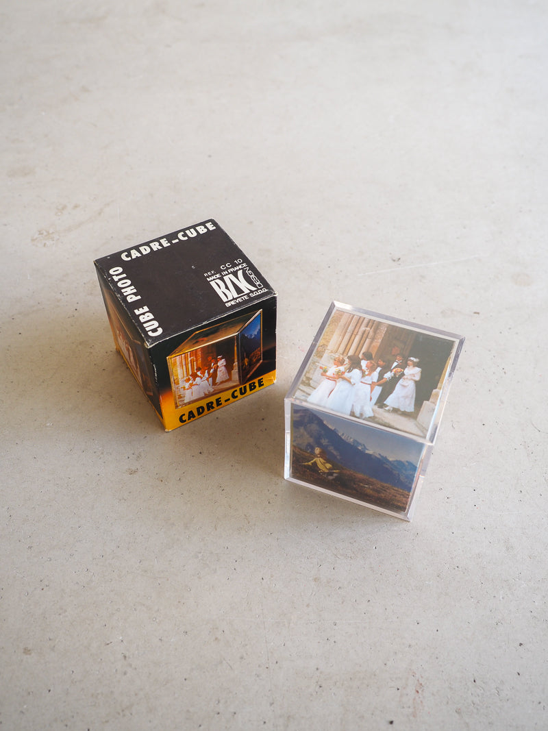 Cadre-cube photo vintage neuf