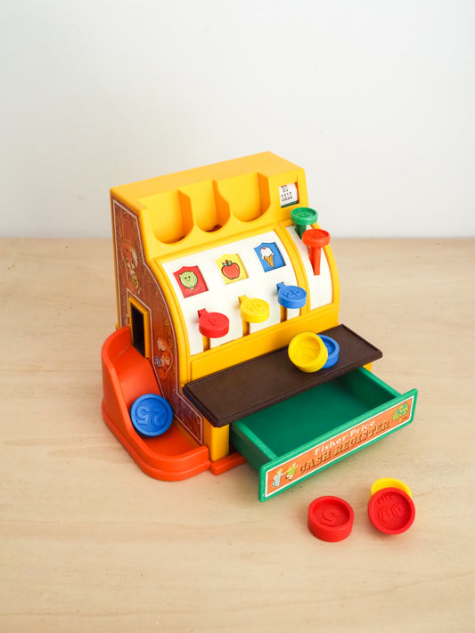 Caisse enregistreuse Fisher Price vintage - complète