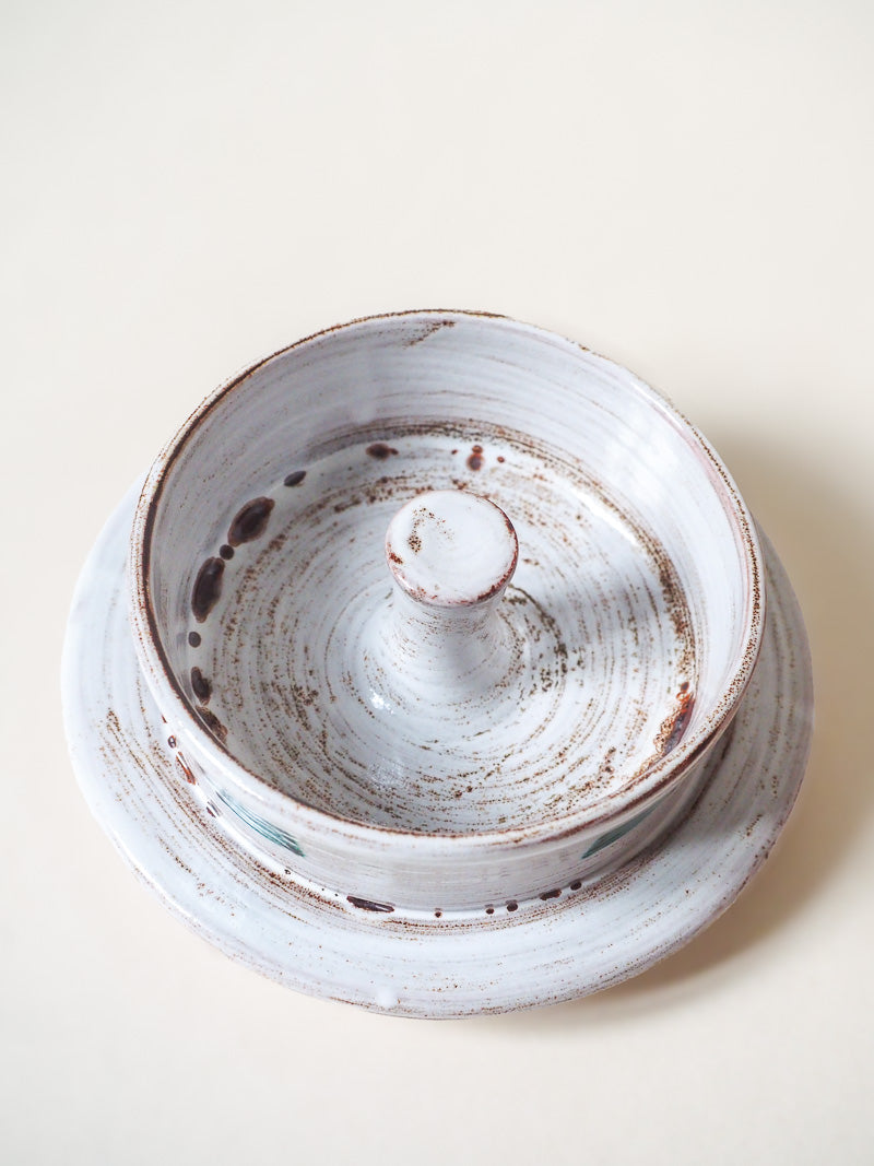 Cendrier en céramique vintage – Design graphique