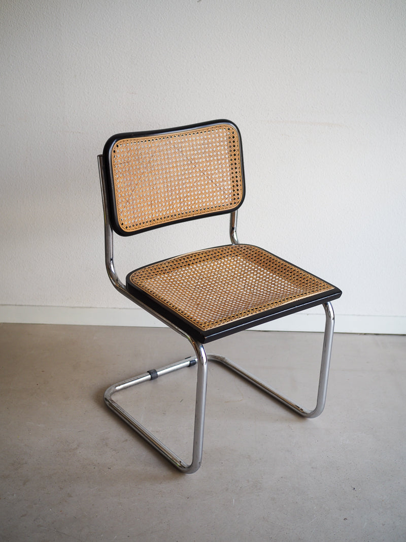 Chaise Marcel Breuer B32 - Vintage Noir & Cannage